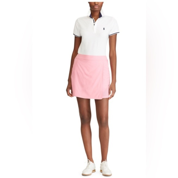 Lauren Ralph Lauren RLX GOLF pink mesh Stretch Golf Skort size medium new‎